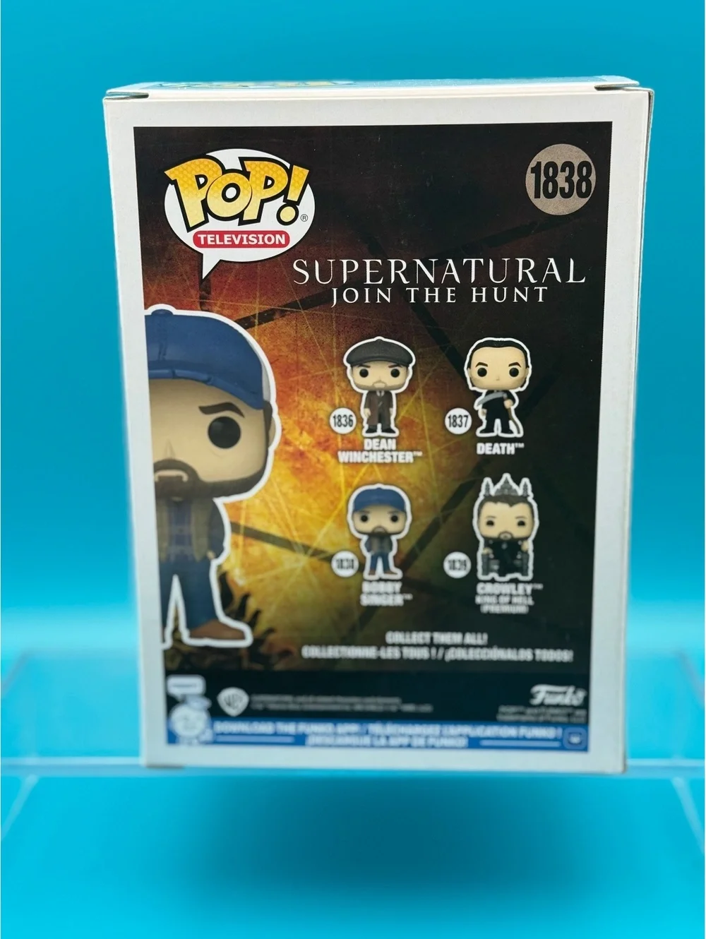 Jim Beaver signed Bobby Singer Supernatural Funko pop 1838 with Beckett COA